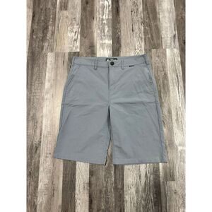 Hurley Nike H20 Boys Size 20 Gray Dri-Fit Stretch Chino Walk Shorts
